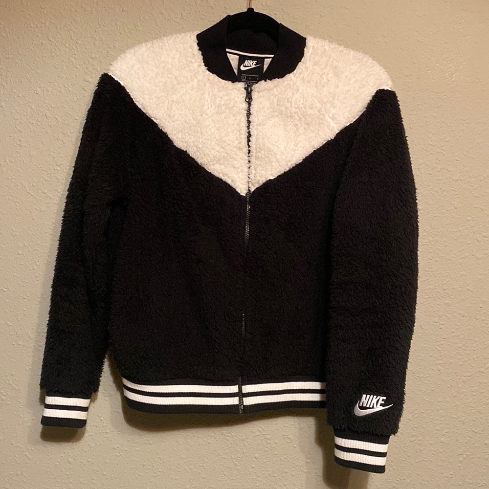 Women’s Nike fleece varsity jacket